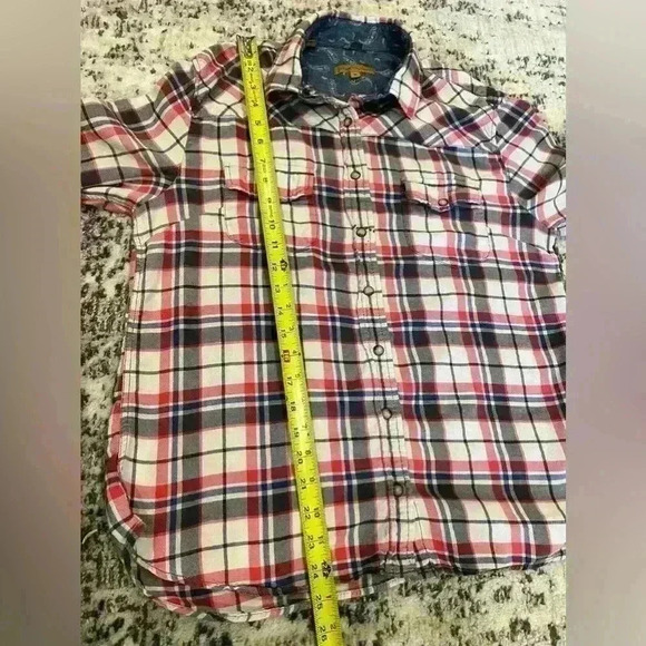 Jachs girlfriend size medium snap button down flannel - Picture 6 of 8